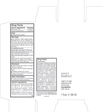 30 ml Bottle Box - MEDIUM 6 - effet parfait found spf 20  Med 6